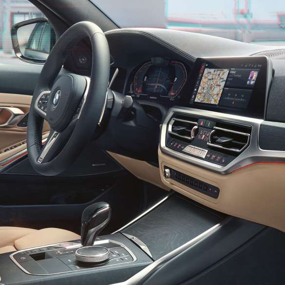 BMW Série 3 Touring, prise de vue du poste de conduite G21 BMW Série 3 Touring, prise de vue du poste de conduite depuis le côté passager avant G21