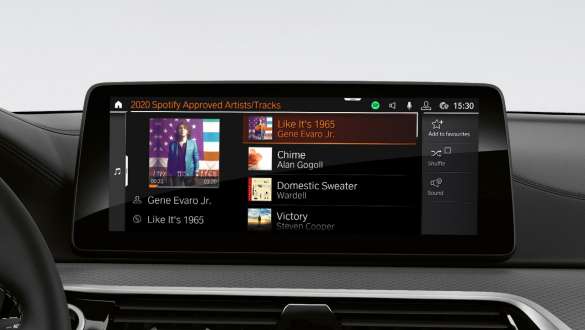 Connected Music de la BMW Série 5 Berline G30 Connected Music de la BMW Série 5 Berline G30 restylage 2020, habitacle et intérieur