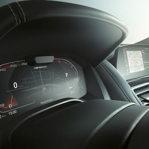 BMW M850i xDrive, combiné d'instrumentation. BMW M850i xDrive, combiné d'instrumentation.