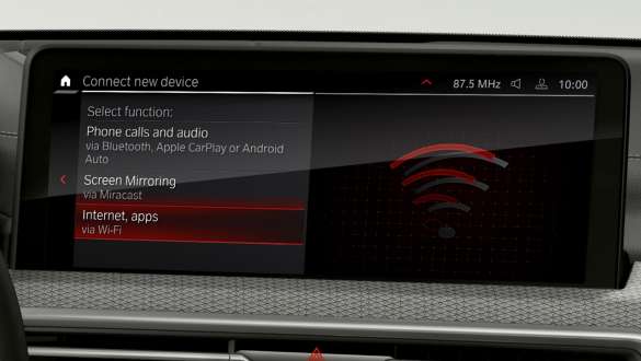Hotspot Wi-Fi BMW X4 M F98 G02 LCI 2021 BMW X4 M F98 G02 LCI 2021 Facelift Hotspot Wi-Fi Control Display