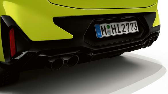 Système d'échappement M sport BMW X4 M Competition F98 LCI restylage 2021 BMW X4 M Competition F98 LCI Facelift 2021 système d’échappement M Sport vue arrière