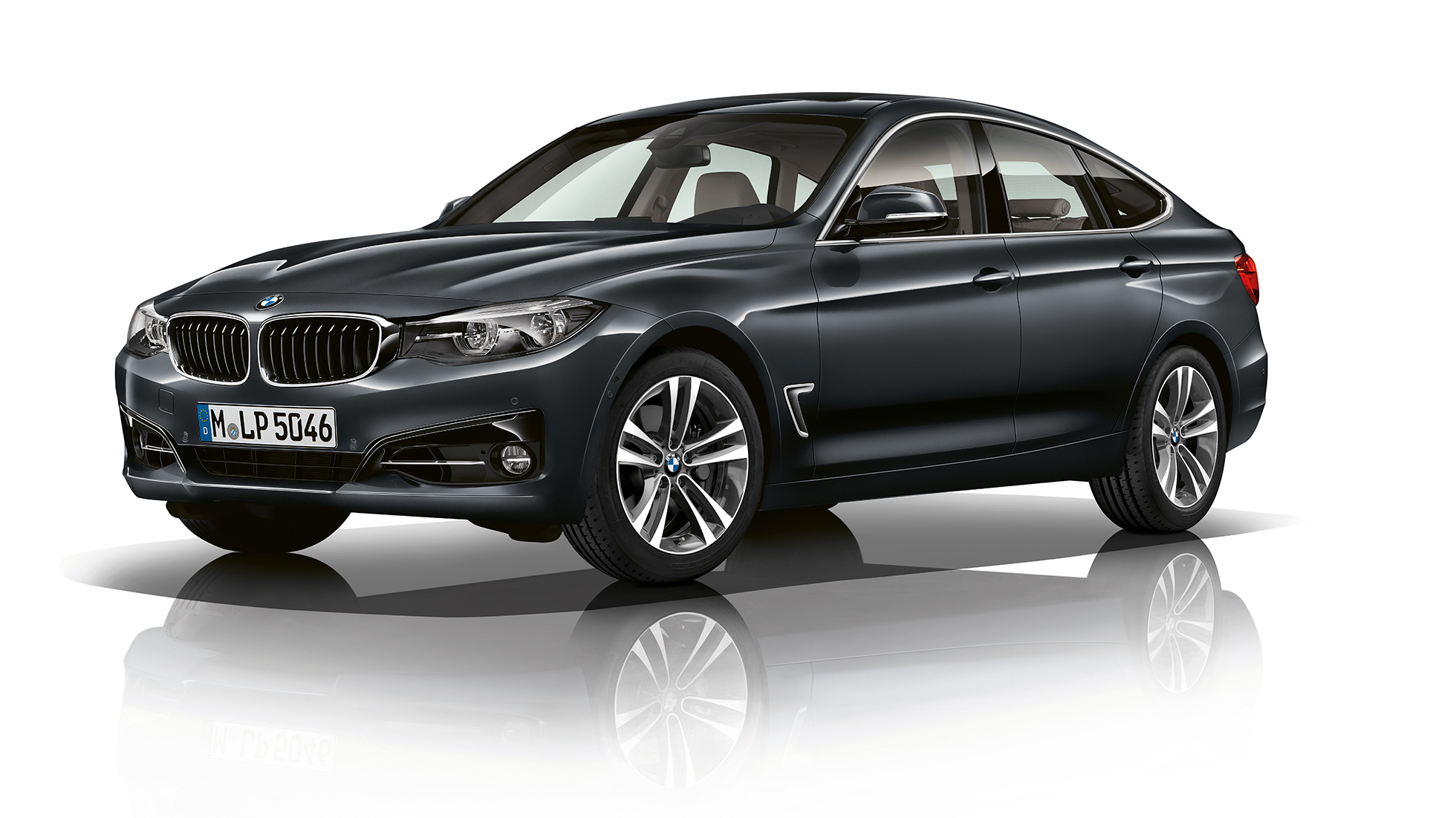 BMW Série 3 Gran Turismo, Modèle Sport, vue de trois quarts face BMW Série 3 Gran Turismo, Modèle Sport, vue de trois quarts face