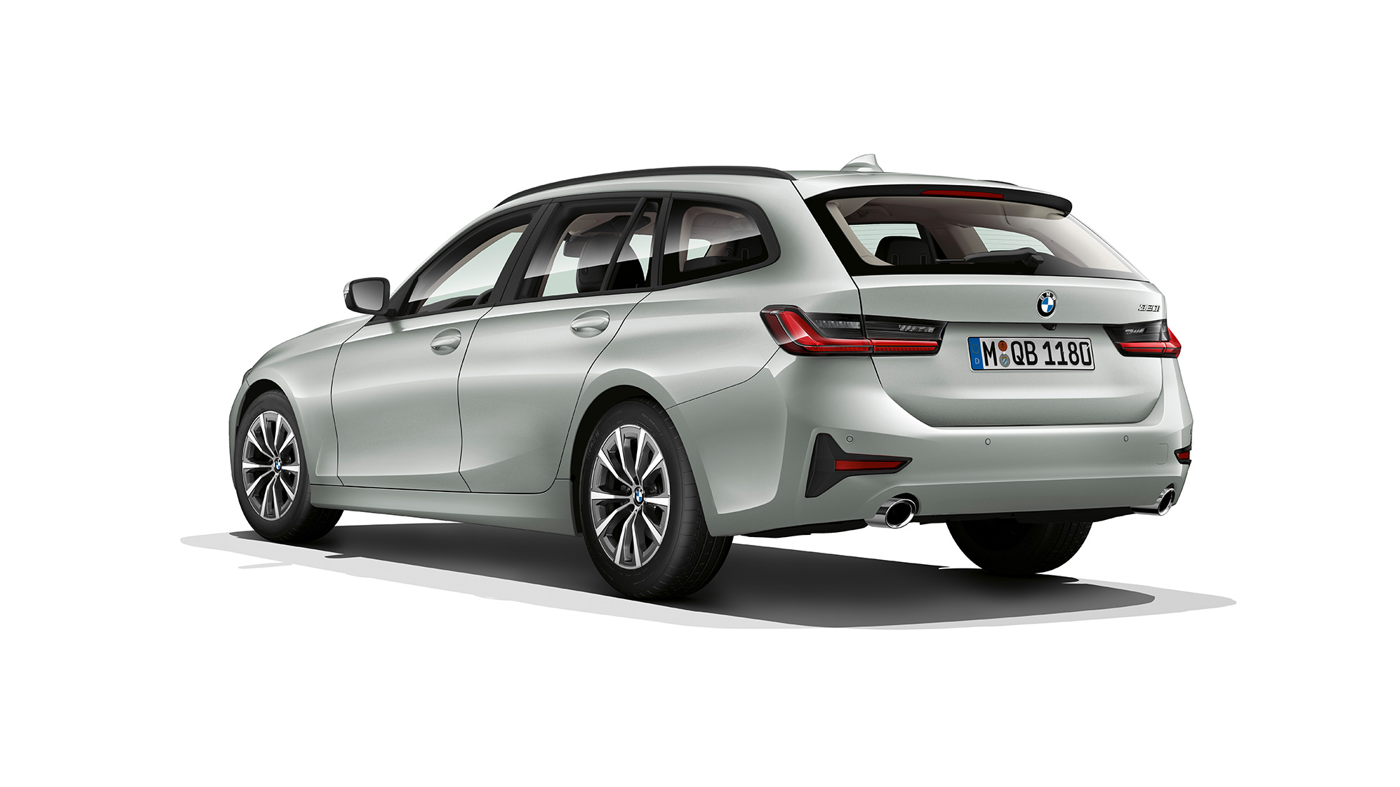 Modèle Advantage, vue de trois quarts arrière BMW Série 3 Touring, Modèle Advantage, vue de trois quarts arrière