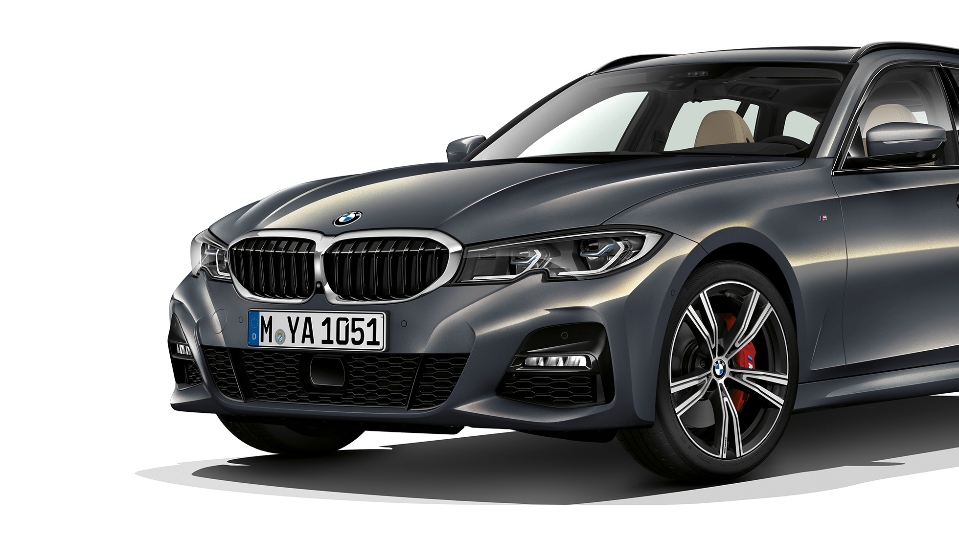 Modèle M Sport, vue de trois quarts avant BMW Série 3 Touring, Modèle M Sport, vue de trois quarts avant