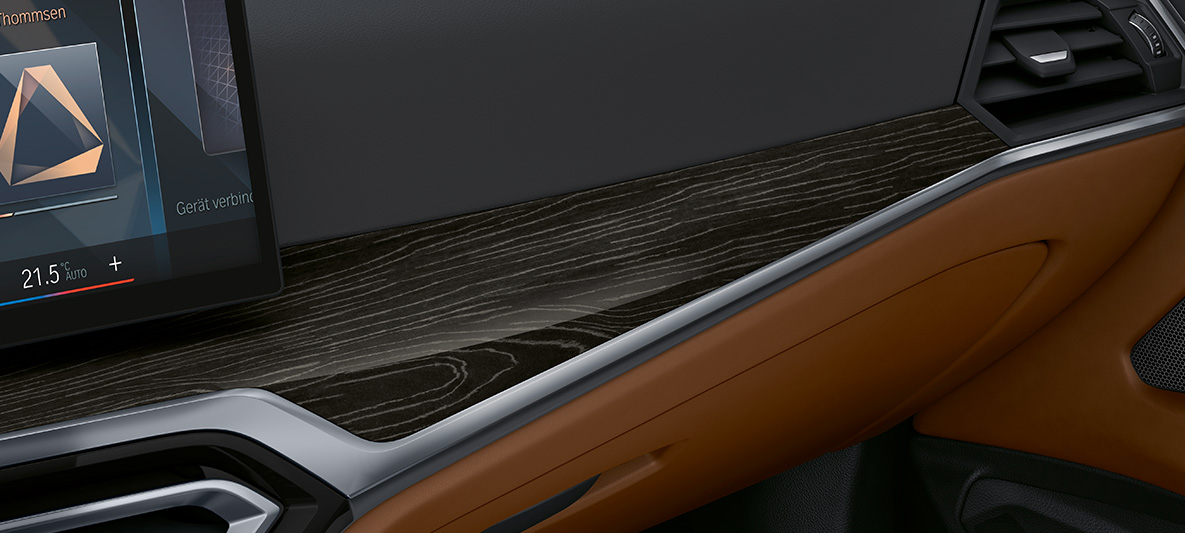 Inserts décoratifs BMW Individual en bois noble Fineline Schwarz Silbereffekt à pores ouverts et incrustation en Perlglanz Chrom BMW Série 4 Cabriolet 2020 G23 Individual, habitacle Inserts décoratifs BMW Individual en bois noble Fineline Schwarz Silbereffekt à pores ouverts et incrustations en Perlglanz Chrom BMW Série 4 Cabriolet Individual G23 2020 habitacle