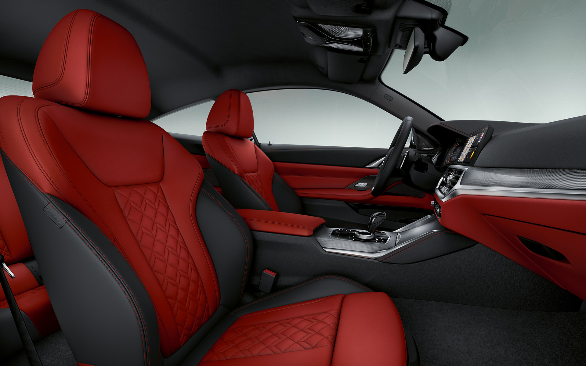 Revêtement intérieur BMW Individual étendu en cuir Merino Fionarot/Schwarz BMW Série 4 Coupé Individual G22 2020