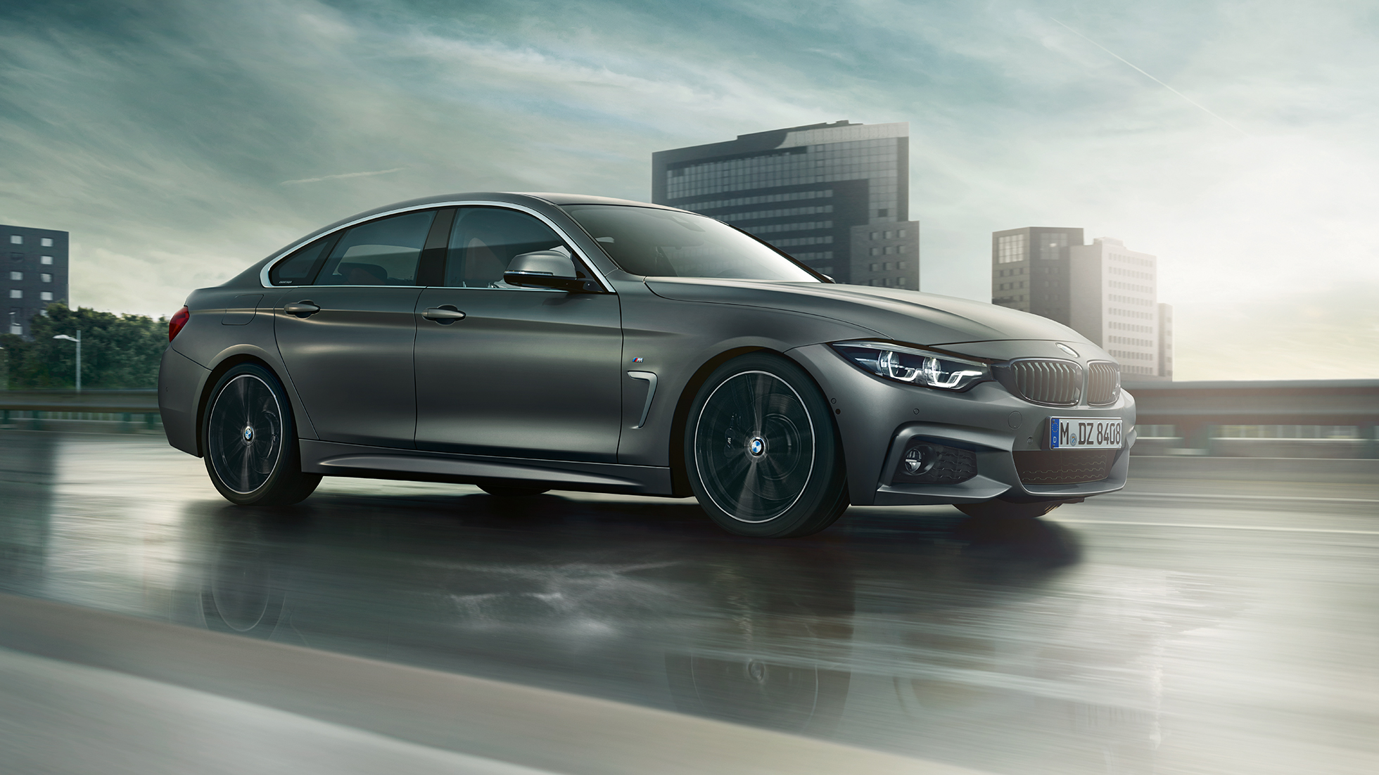 BMW 4 Series Gran Coupé, lateral driving shot F36 BMW 4 Series Gran Coupé, lateral driving shot F36