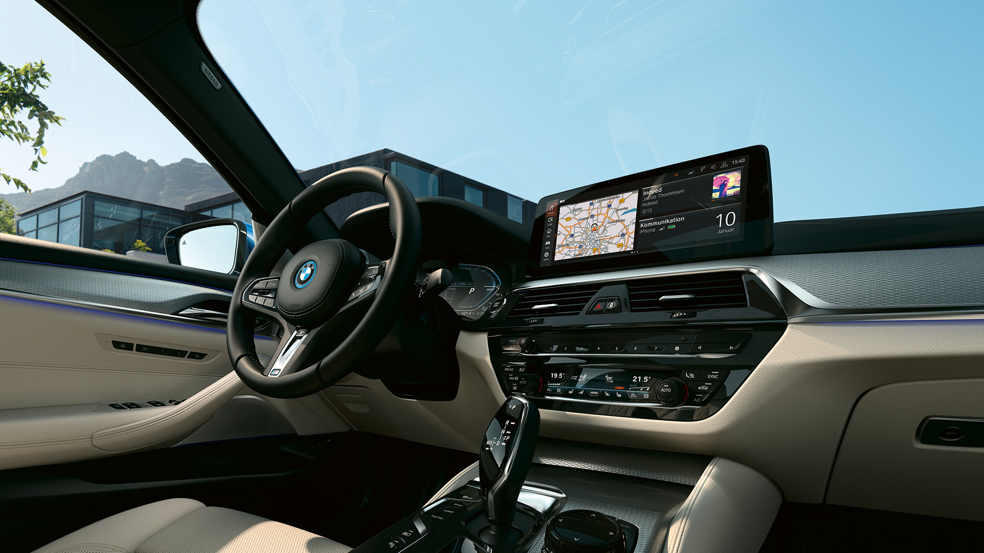 Intérieur de la BMW Série 5 Berline G30 BMW Série 5 Berline G30 restylage 2020, intérieur G30