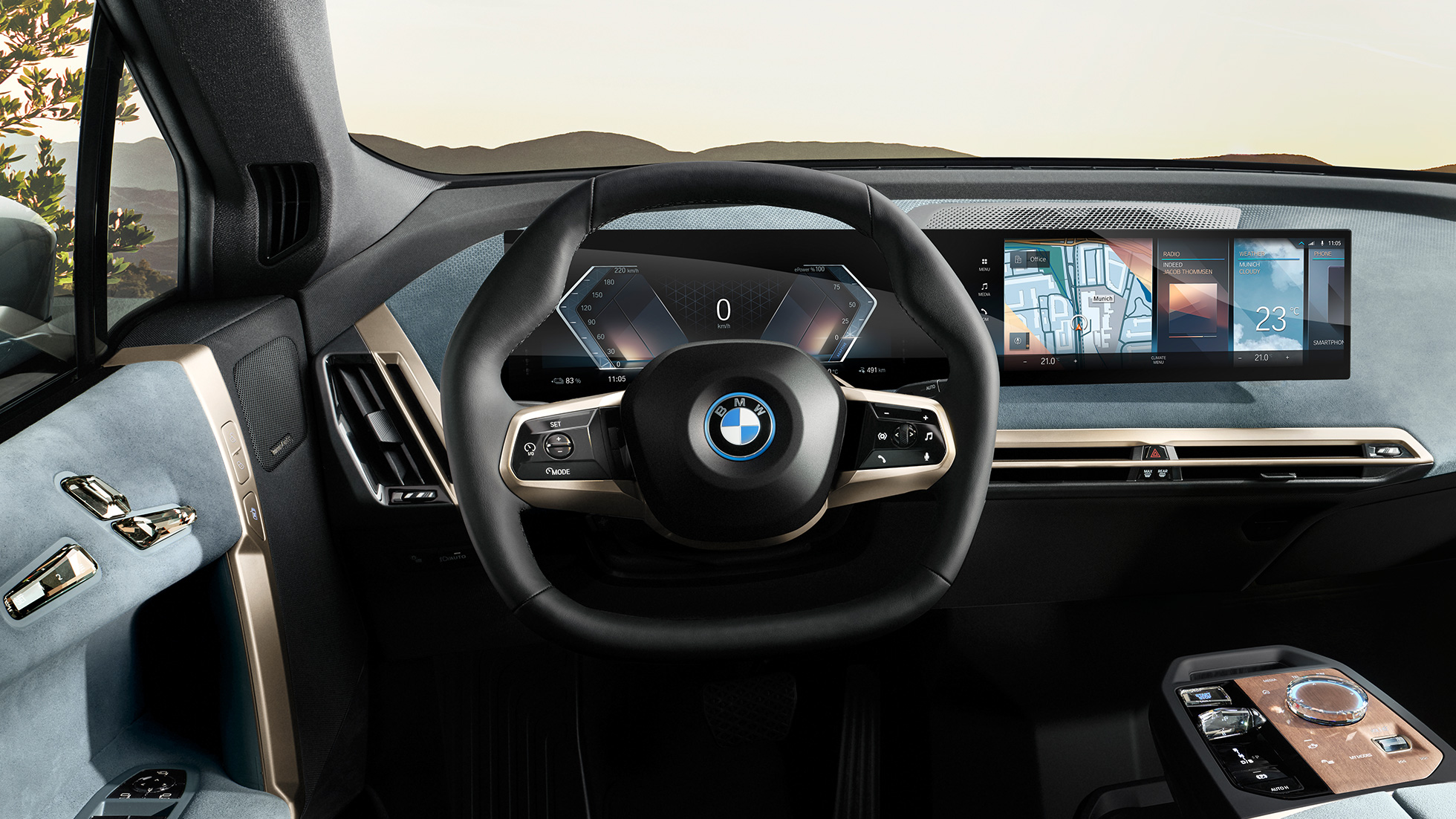 Tableau de bord d'un BMW