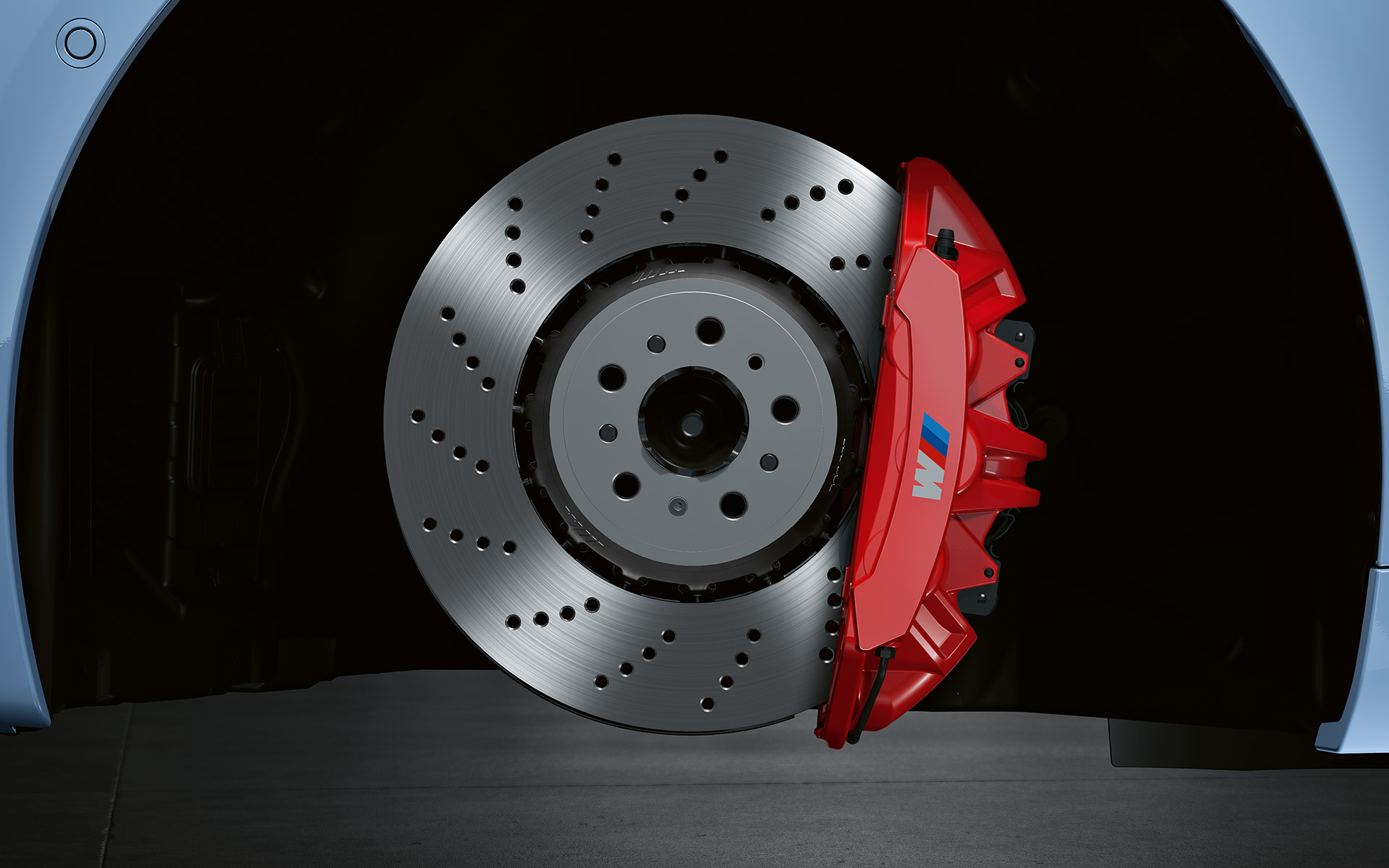 Frein à disque composite M rouge brillant BMW M2 G87