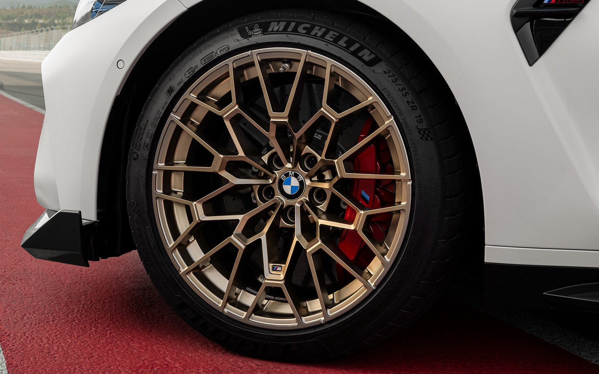 BMW M3 CS G80 Freins M Carbone Céramique, rouge brillant