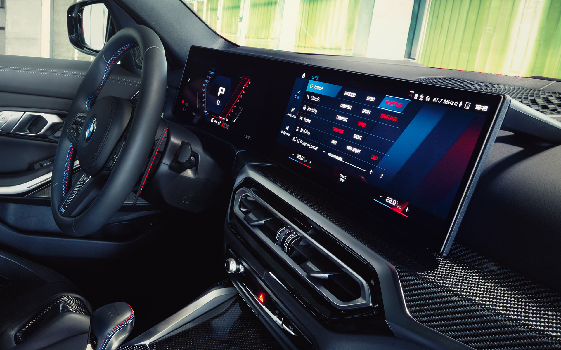 BMW M3 Competition Touring G81 BMW Curved Display Intérieur