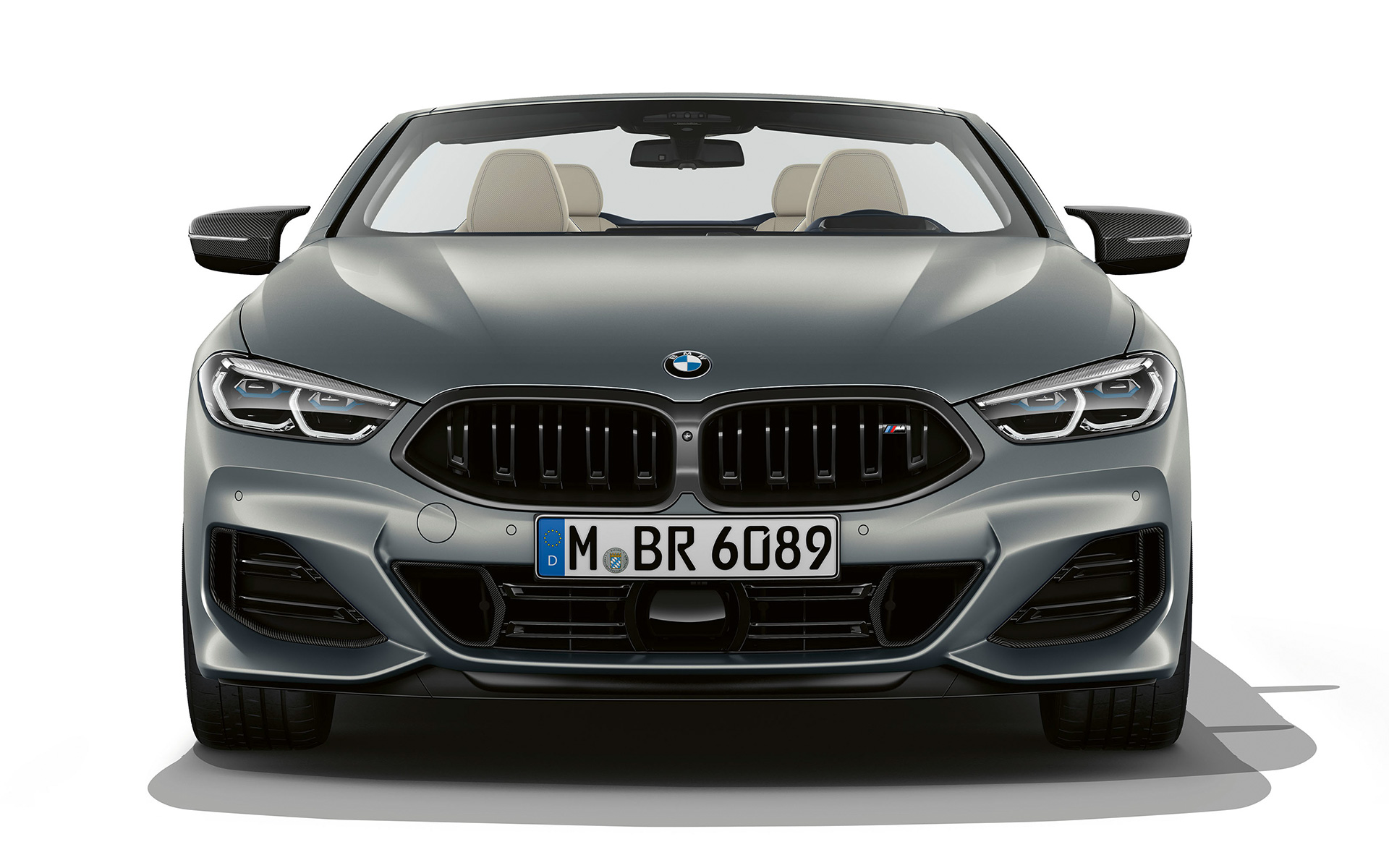 La nouvelle BMW M850i xDrive Cabriolet G14 LCI restylage 2022 vue avant