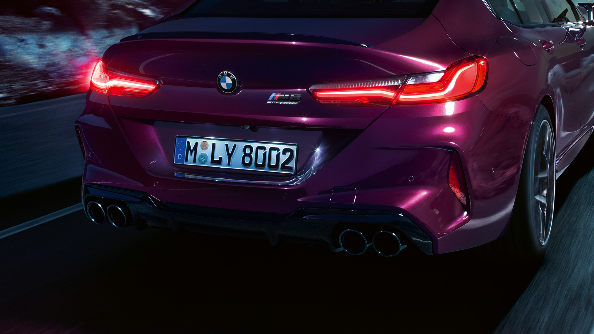 BMW m8 Black Rear