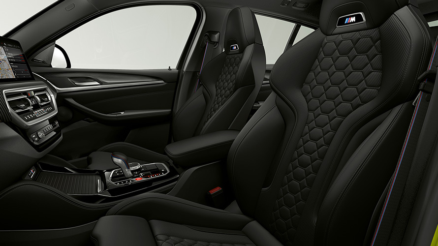 BMW X4 M Competition F98 LCI Facelift 2021 sièges M Sport habitacle