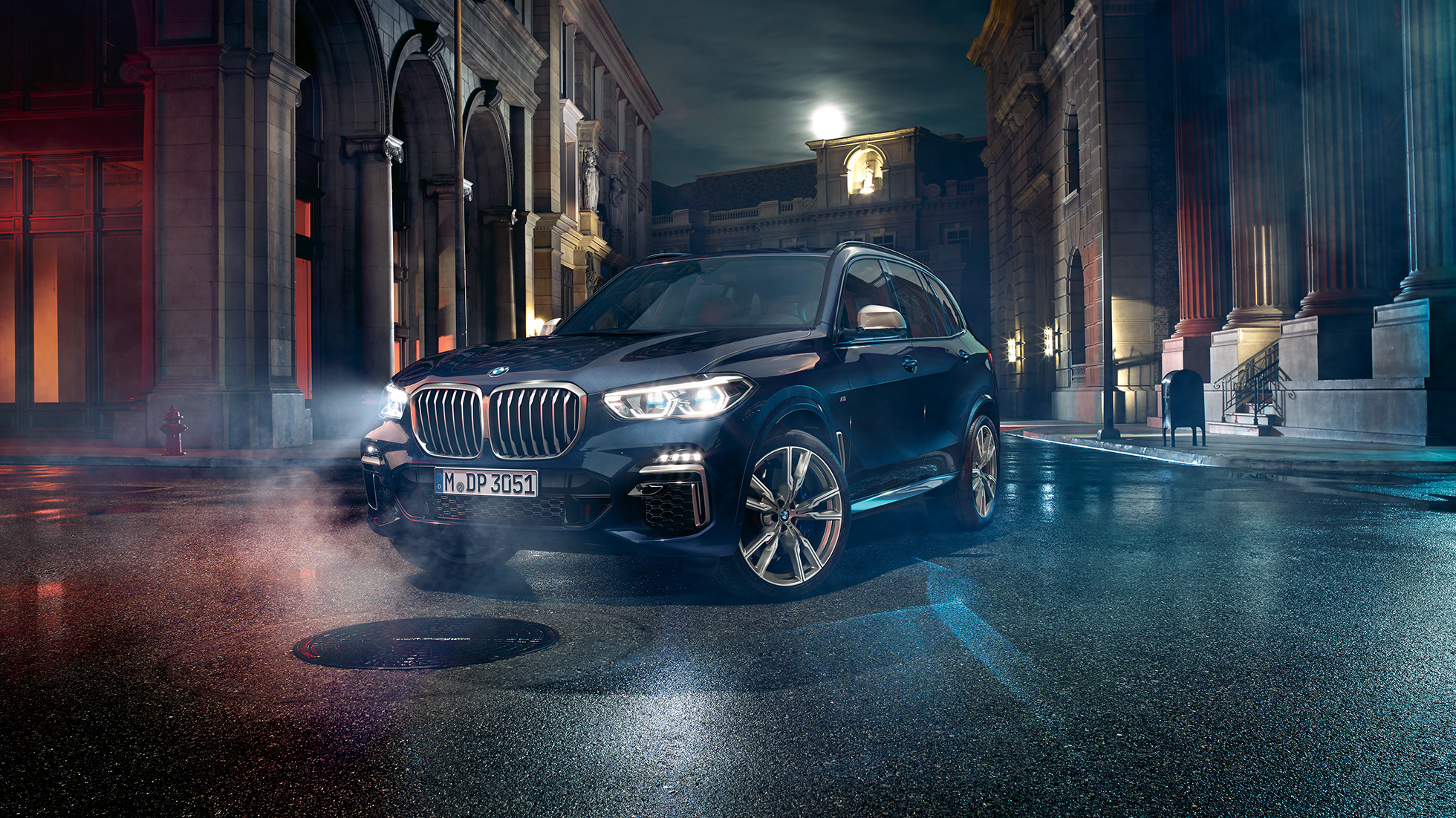Design extérieur BMW X5 M50i Design extérieur BMW X5 M50i G05 Vue de trois quarts avant