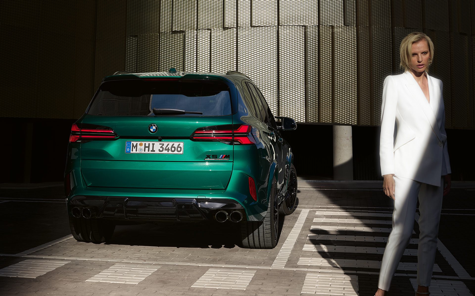 BMW X5 M Competition F95 2023, feux arrière design X