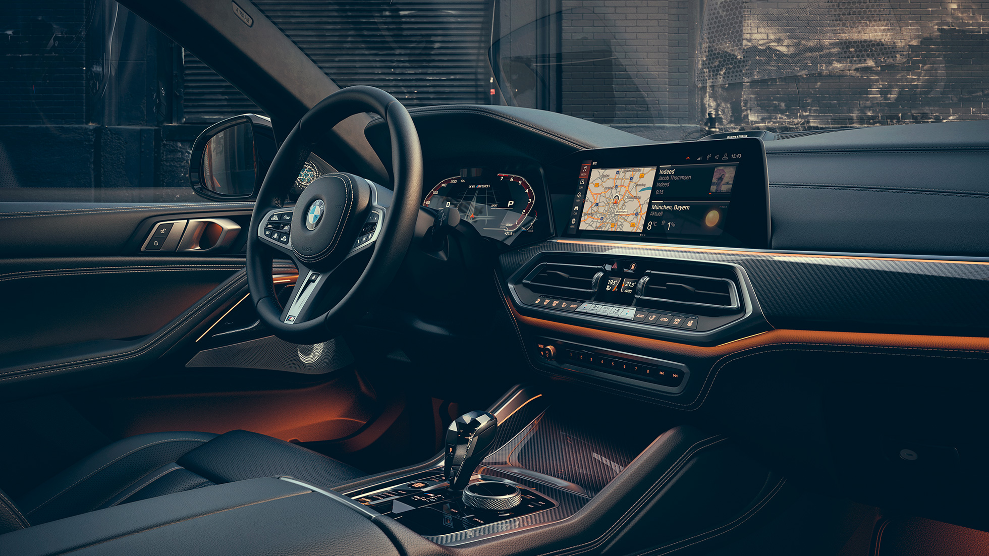 Design de l’habitacle de la BMW X6 M50i G06 Design de l’habitacle de la BMW X6 M50i G06 poste de conduite