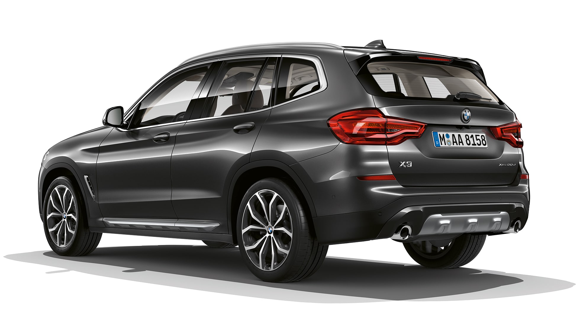 BMW X3 M40i, Modèle xLine, vue de trois quarts de la poupe G01 BMW X3 M40i, Modèle xLine, vue de trois quarts de la poupe G01
