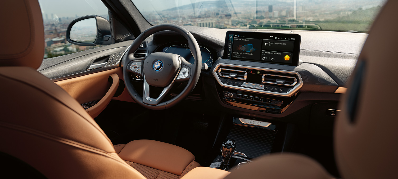 BMW X3 G01 Aperçu design Garnissage Sensatec Cognac 2021