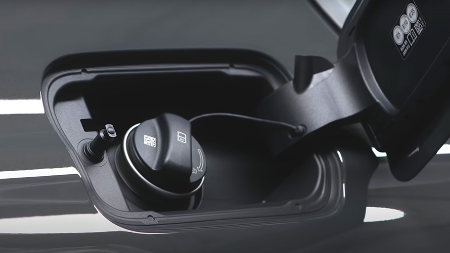 Couvercle de réservoir des BMW hybrides rechargeables BMW X5 G05 BMW Plug-in Hybrid couvercle de réservoir vue en gros plan