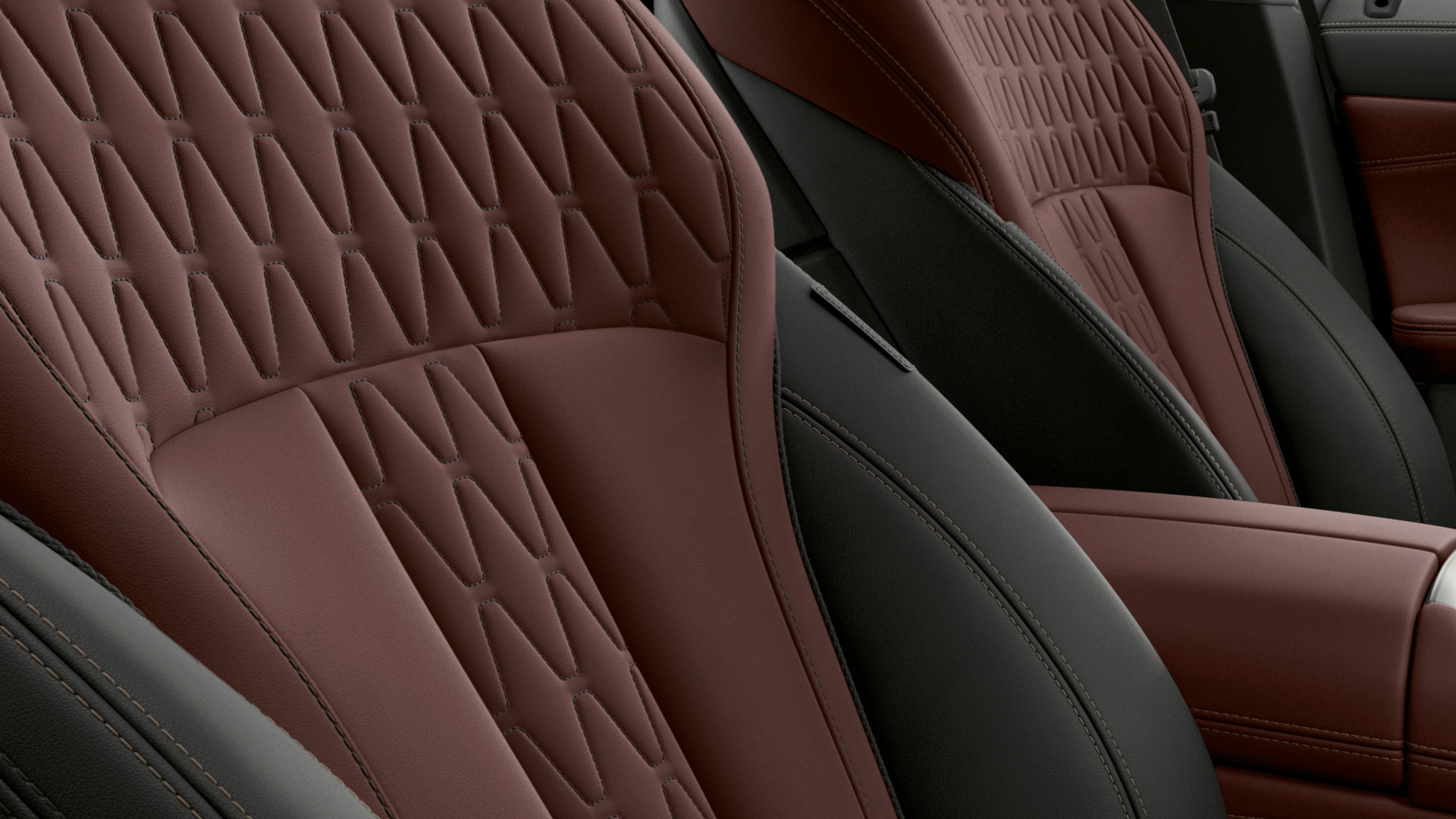 Garnissages de la BMW X6 Individual G06. Habitacle de la BMW X6 Individual avec vue sur les garnissages G06.