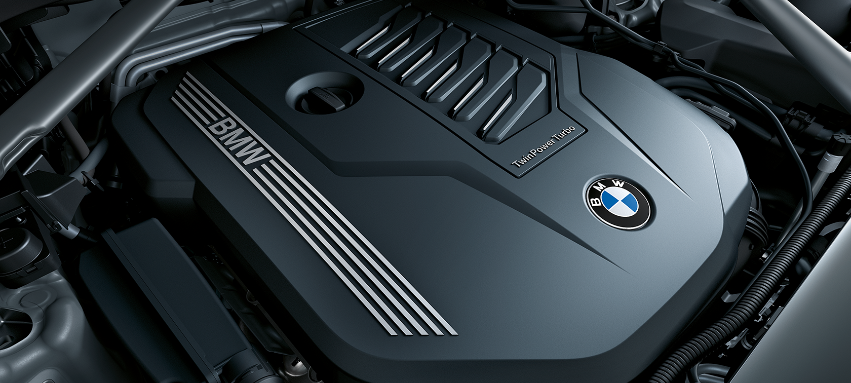 Moteur BMW TwinPower Turbo, gros plan