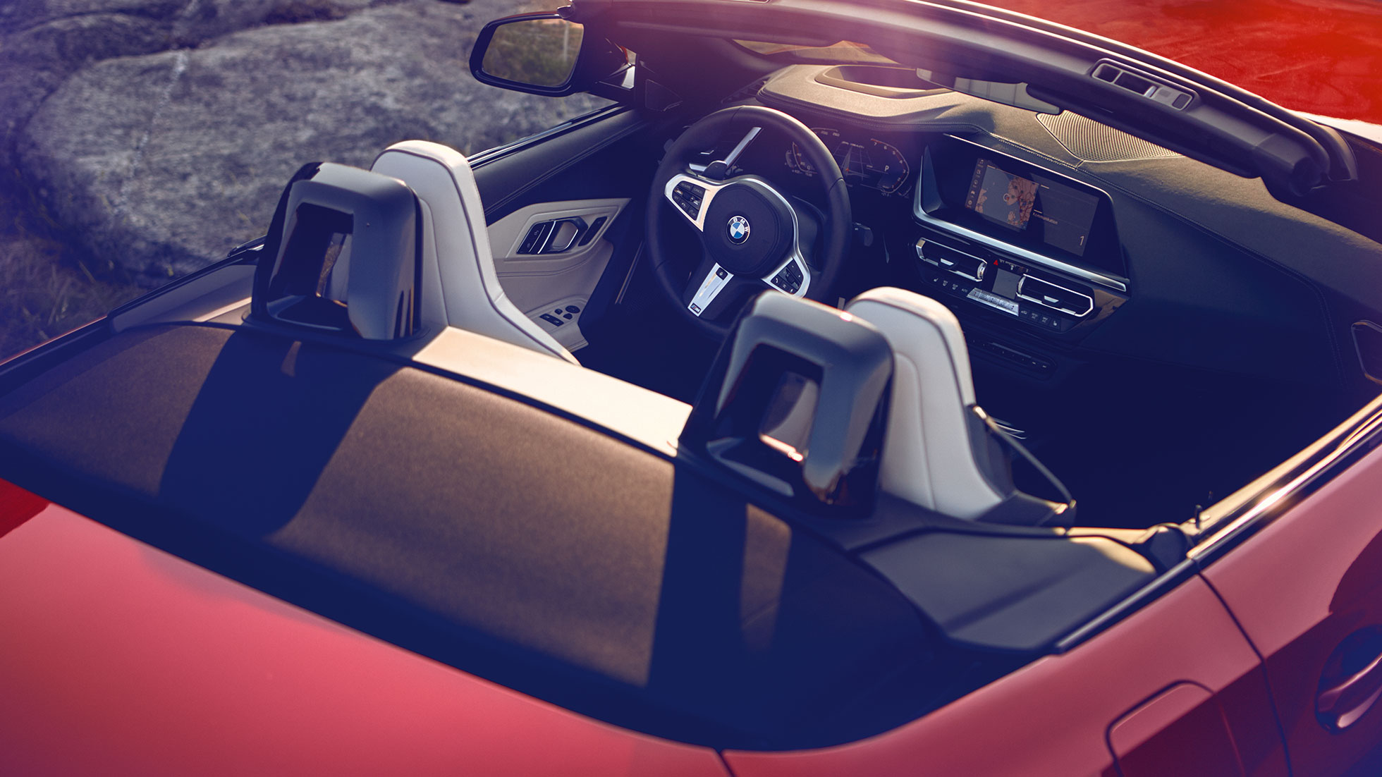 Sièges avant de la BMW Z4 Roadster G29 Vue sur les sièges avant de la BMW Z4 Roadster G29