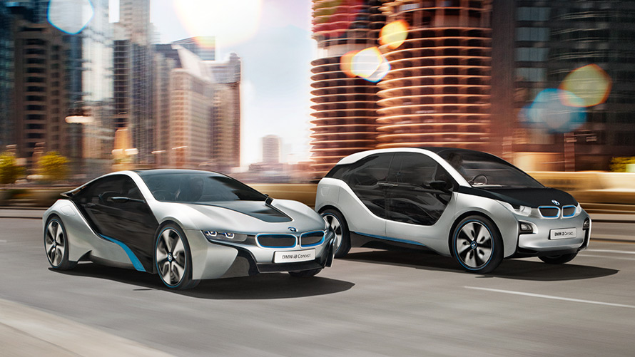 BMW CONCEPT i8 ET BMW CONCEPT i3. BMW CONCEPT i8 ET BMW CONCEPT i3.