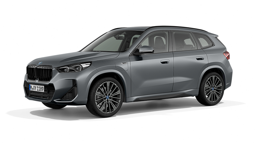 BMW X1 U11 PHEV Vue de face 3/4 à l'arrêt