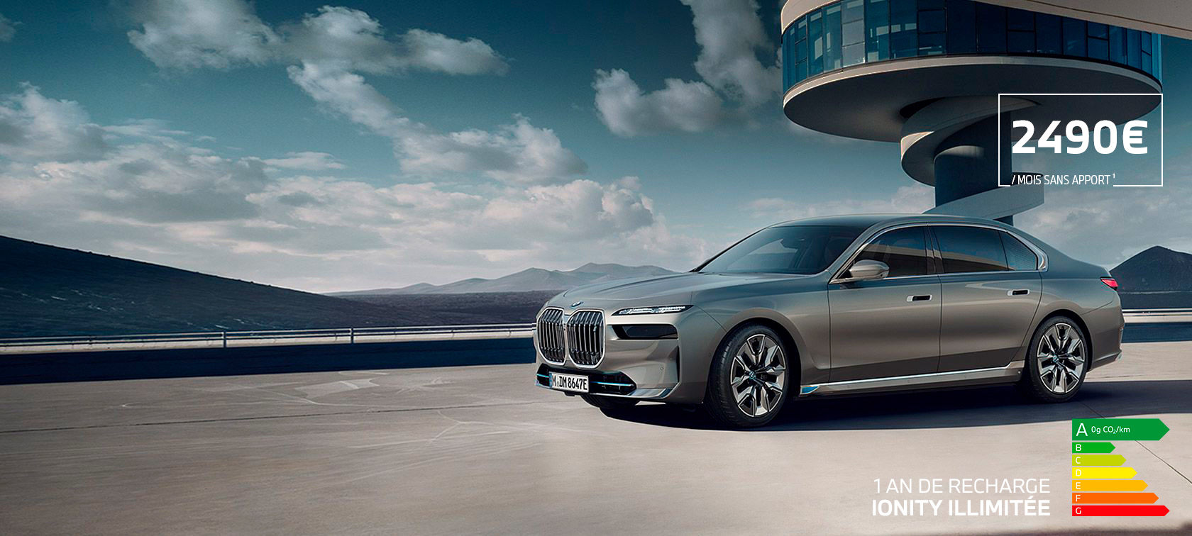 BMW i7 G70 2022 BMW Individual Oxid grey metallic vue de profil