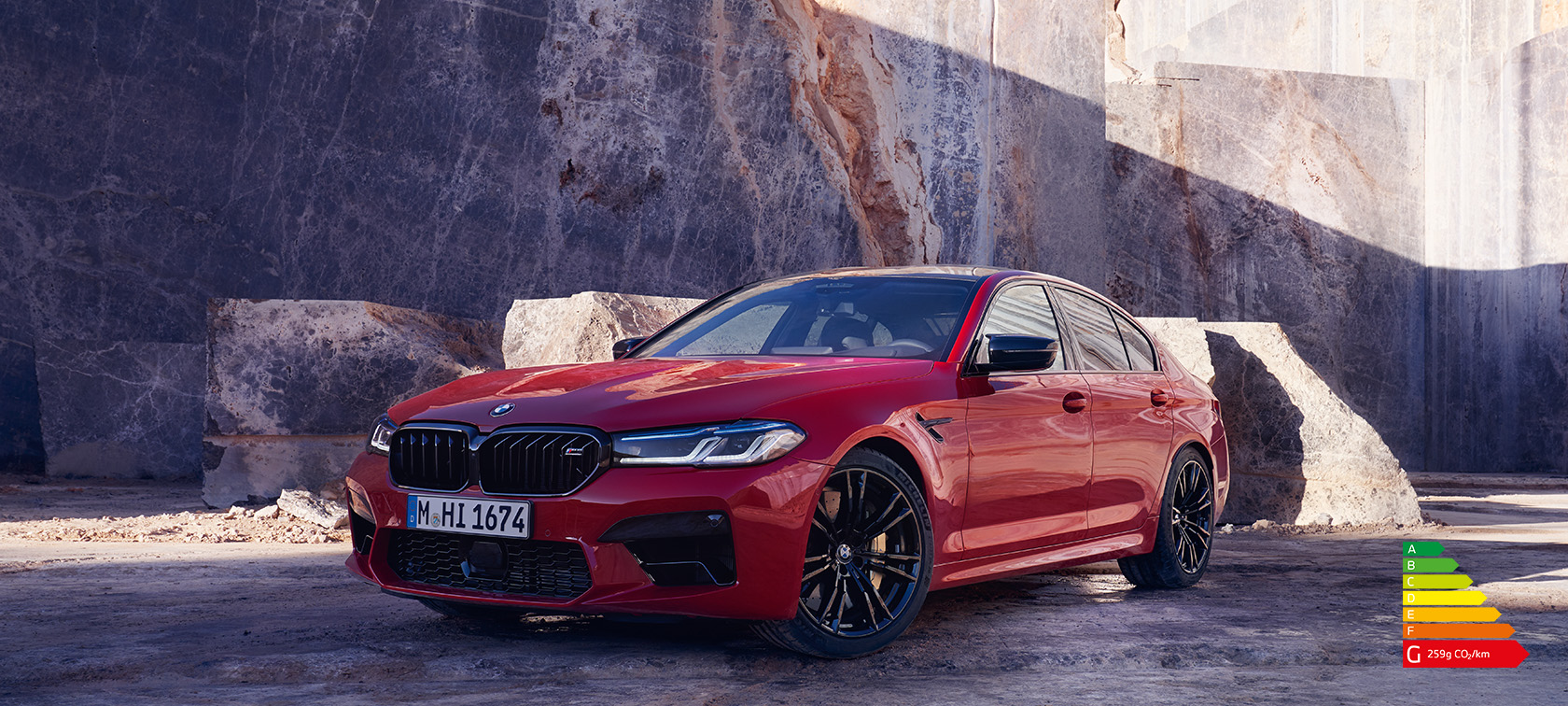 BMW M5 Competition Berline Red 