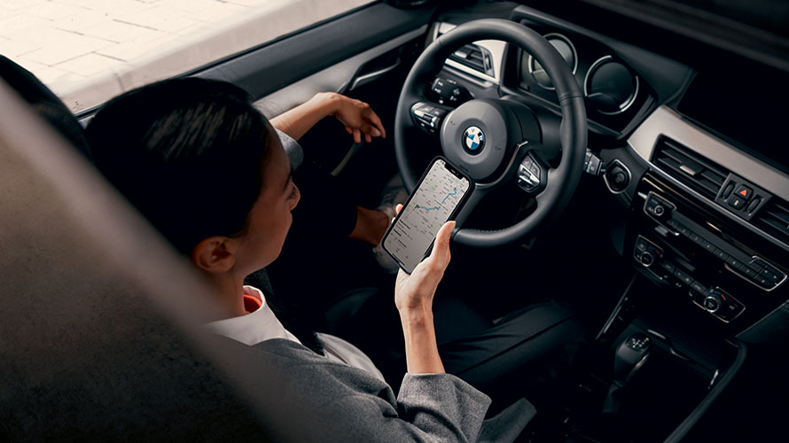 Carte des bornes de recharge rapide Ionity sur smartphone