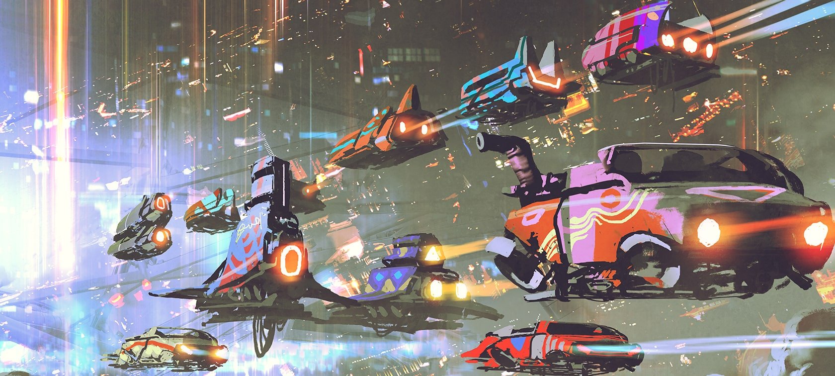 Voitures volantes, bienvenue dans le futur. 