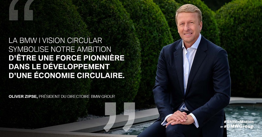La BMW i Vision circular symbolise notre ambition d'être une force pionnière dans le développement d'une économie circulaire.