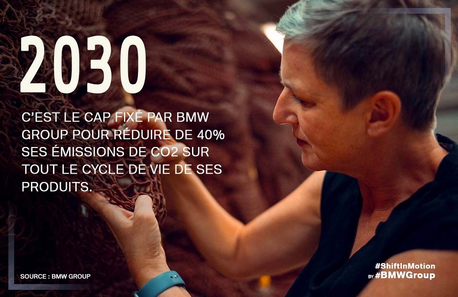 2030 c'est le cap fixé par BMW Group pour réduire de 40% ses émissions de CO2 sur tout le cycle de vie de ses produits.