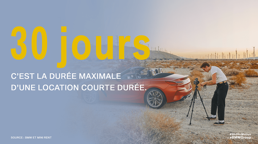 Jusqu'à 30 jours de location. 