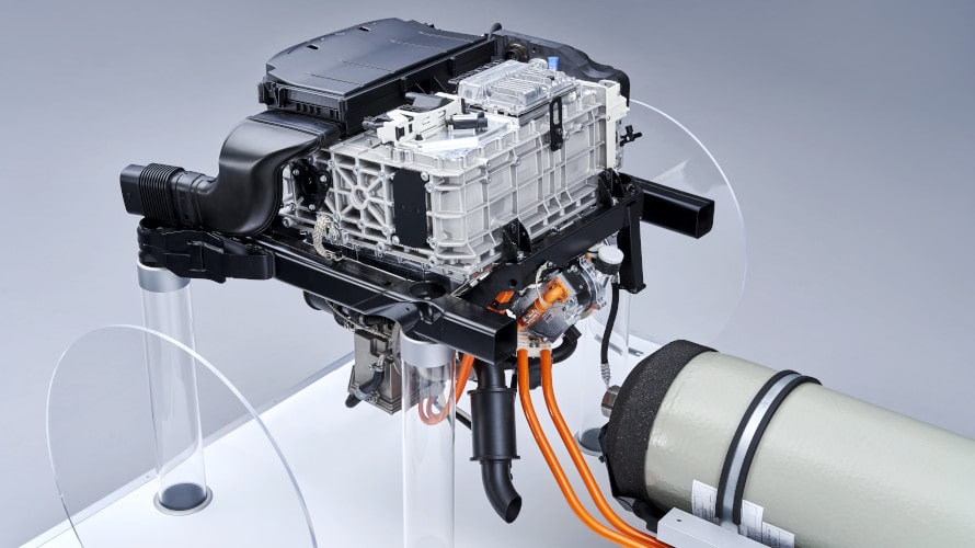 Voici à quoi ressemble le groupe motopropulseur de la BMW i Hydrogen NEXT.