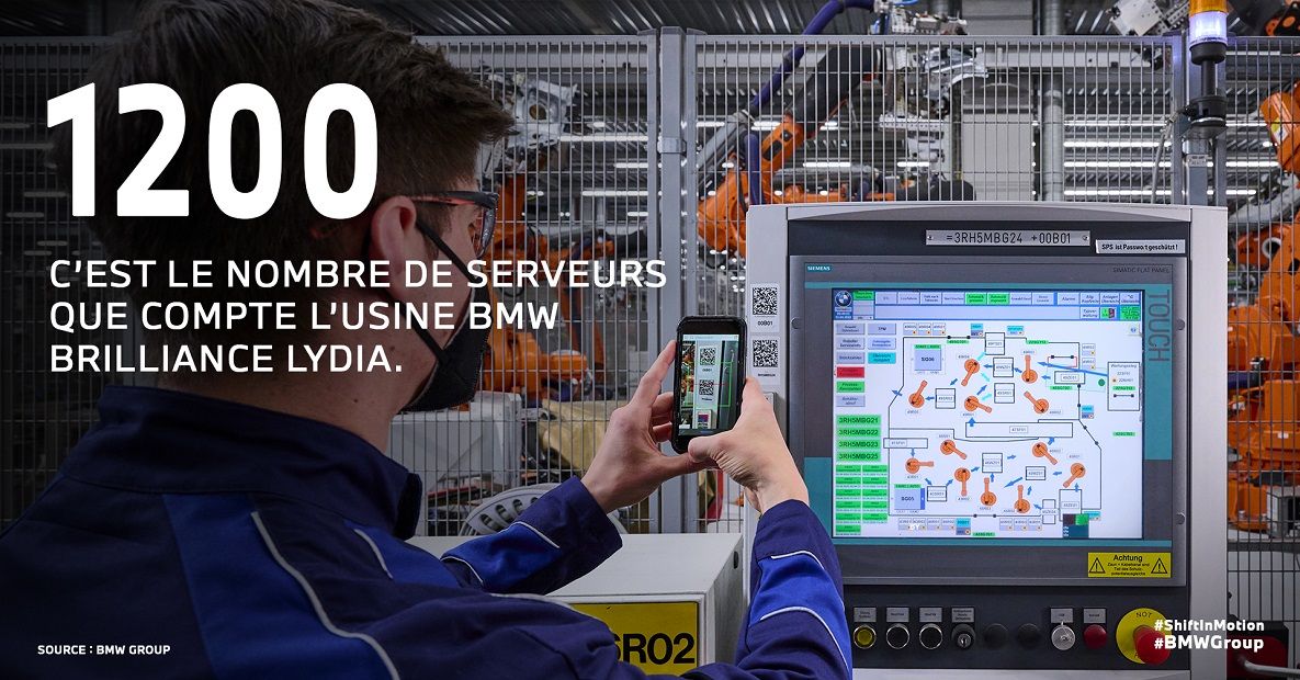 1200 c'est le nombre de serveurs que compte l'usine BMW Brilliance Lydia