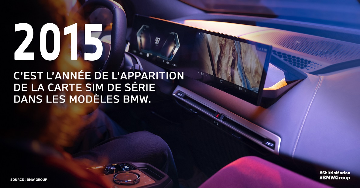 2015 c'est l'année de l'apparition de la carte SIM de série dans les modèles BMW.