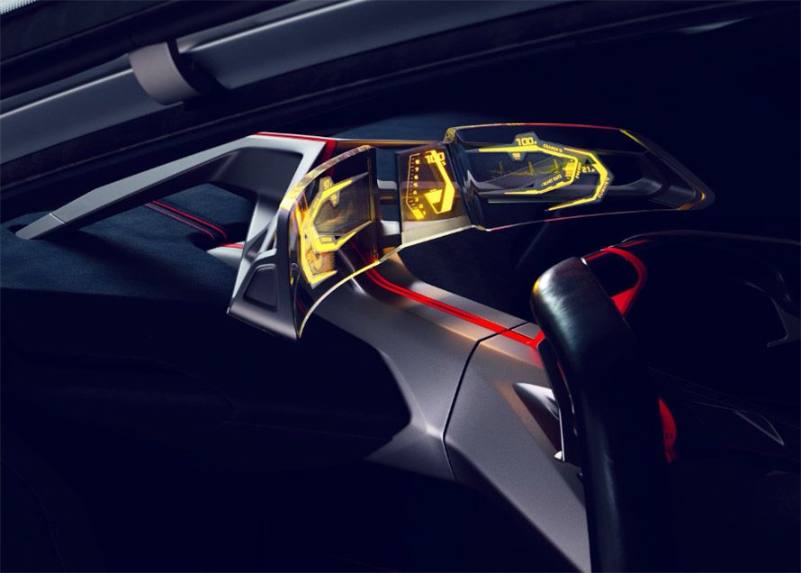 Le tableau de bord du prototype BMW Vision M NEXT