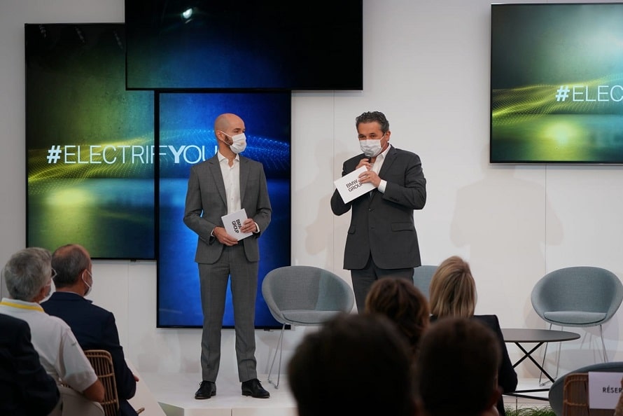 Vincent Salimon évoque les mobilités de demain pendant la conférence ElectrifYou.