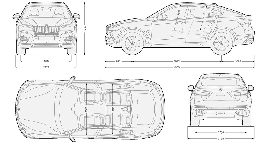 BMW X6 Technical Data