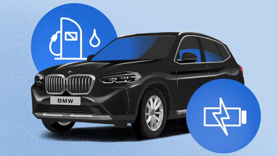 Voiture hybride rechargeable BMW
