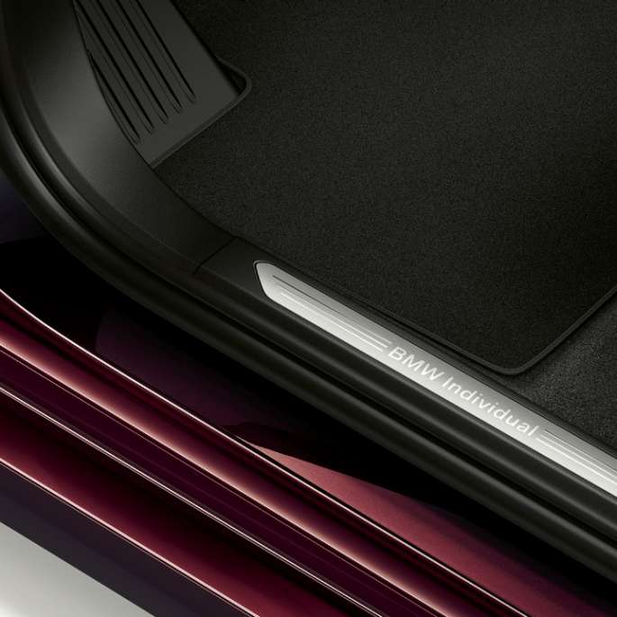 BMW X7, garnissage du Kit M Sport Gros plan du garnissage de la BMW X7 en Kit M Sport